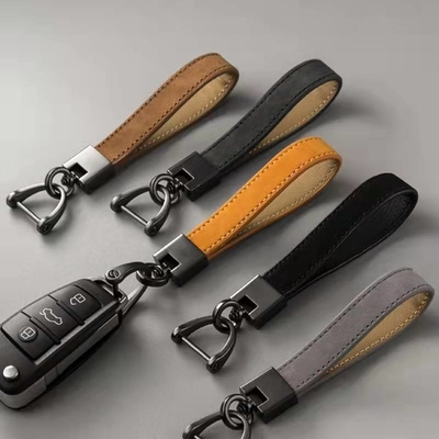 خفيفة الوزن Antiwear جيب جلدية سلسلة المفاتيح حزام حلقة متعددة الألوان OEM