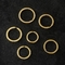 سبائك الزنك مطلية بالذهب حلقات المفاتيح حامل مضاد للتآكل ضد الصدأ ISO9001