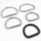 Gunmetal Handbag Rings Hardware SUS304 الفولاذ المقاوم للصدأ D حلقة دائرية غير ملحومة