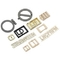 سبائك الزنك معدن مخصص تسميات المحفظة ايكو ISO9001 لحقائب اليد