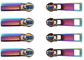 Alalamu ISO9001 سحابات معدنية للديكور قوس قزح سحاب متعدد الألوان